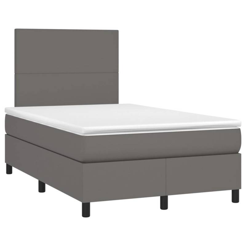 vidaXL Boxspringbett mit Matratze & LED Grau 120x200 cm Kunstleder 3135817 vidaXL Boxspringbett mit Matratze & LED Grau 120x200 cm Kunstleder 3135817 von VIDAXL