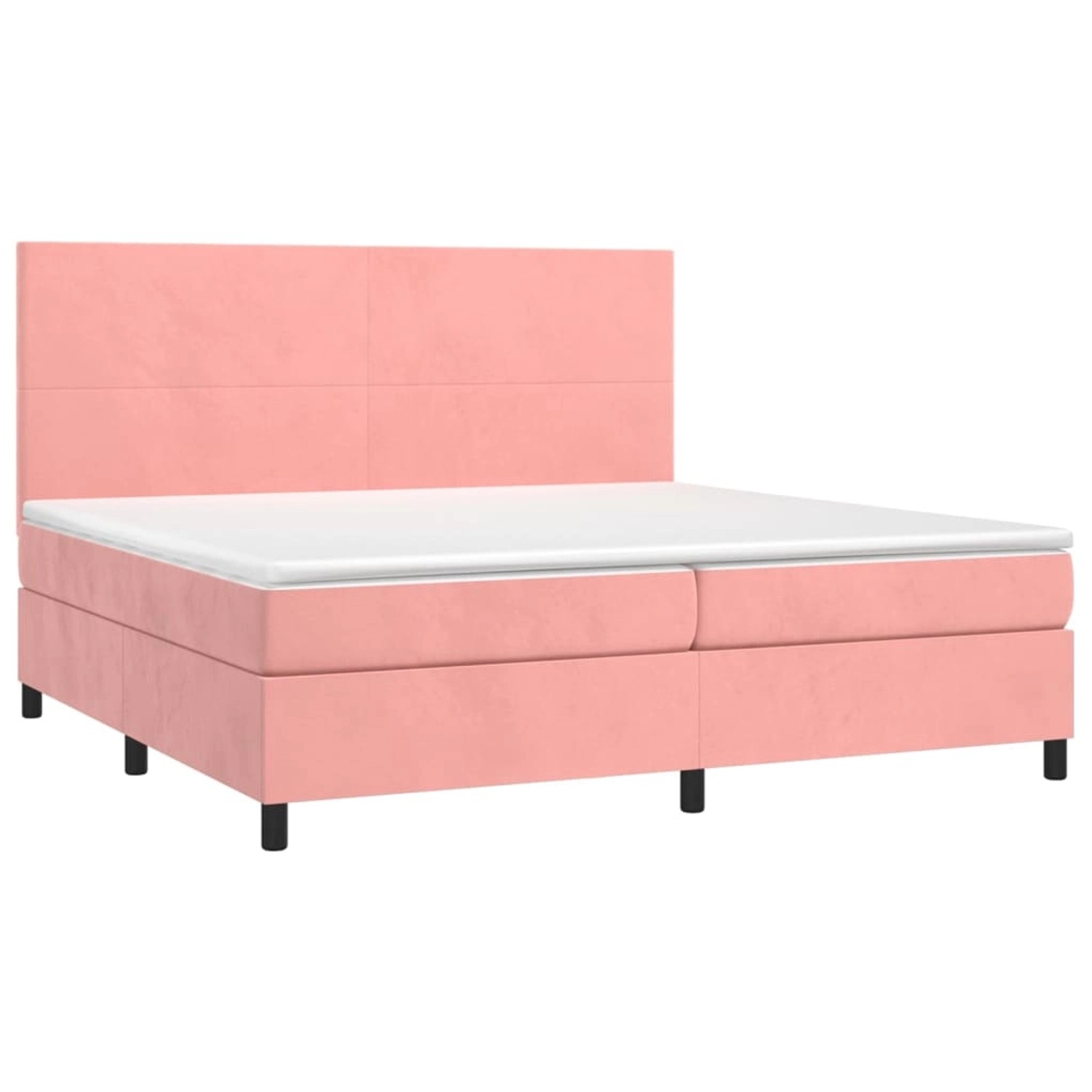 vidaXL Boxspringbett mit Matratze & LED Rosa 200x200 cm Samt 3136028 vidaXL Boxspringbett mit Matratze & LED Rosa 200x200 cm Samt 3136028 von VIDAXL