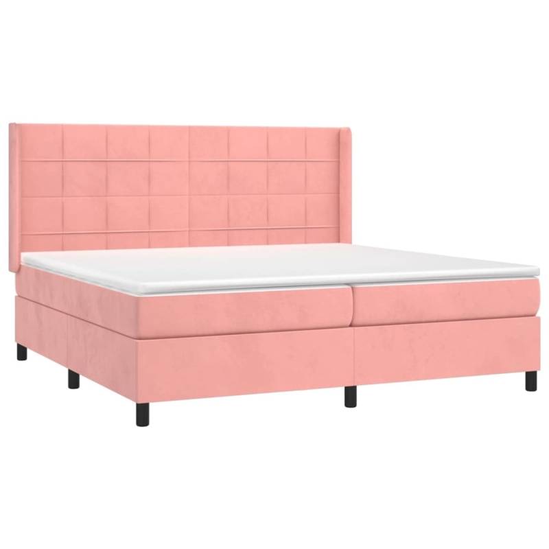 vidaXL Boxspringbett mit Matratze & LED Rosa 200x200 cm Samt 3139588 vidaXL Boxspringbett mit Matratze & LED Rosa 200x200 cm Samt 3139588 von VIDAXL