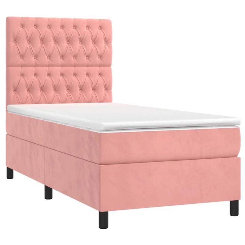vidaXL Boxspringbett mit Matratze & LED Rosa 80x200 cm Samt 3136274 vidaXL Boxspringbett mit Matratze & LED Rosa 80x200 cm Samt 3136274 von VIDAXL