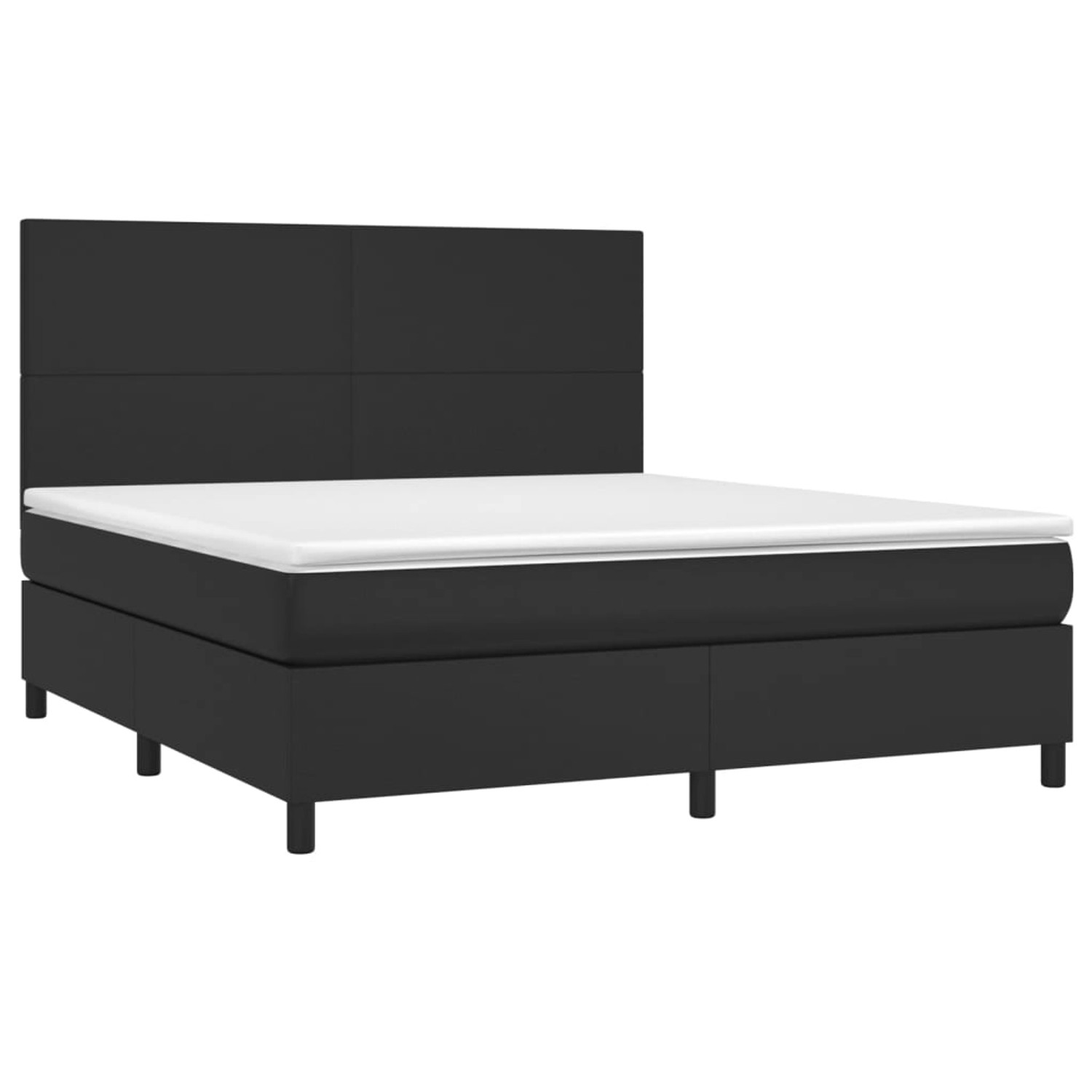 vidaXL Boxspringbett mit Matratze & LED Schwarz 160x200 cm Kunstleder 3135831 vidaXL Boxspringbett mit Matratze & LED Schwarz 160x200 cm Kunstleder 3135831 von VIDAXL