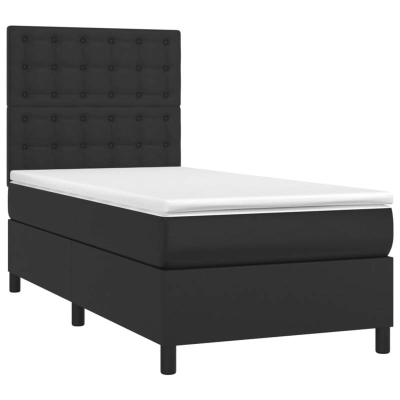 vidaXL Boxspringbett mit Matratze & LED Schwarz 90x190 cm Kunstleder 3135915 vidaXL Boxspringbett mit Matratze & LED Schwarz 90x190 cm Kunstleder 3135915 von VIDAXL