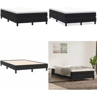 vidaXL Boxspringbett ohne Matratze Schwarz 120x210 cm Samt vidaXL Boxspringbett ohne Matratze Schwarz 120x210 cm Samt von VIDAXL