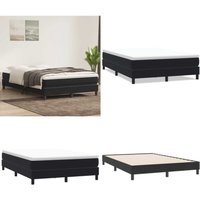 vidaXL Boxspringbett ohne Matratze Schwarz 160x220 cm Samt vidaXL Boxspringbett ohne Matratze Schwarz 160x220 cm Samt von VIDAXL