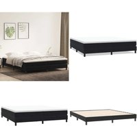 vidaXL Boxspringbett ohne Matratze Schwarz 200x220 cm Samt vidaXL Boxspringbett ohne Matratze Schwarz 200x220 cm Samt von VIDAXL