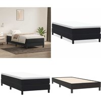vidaXL Boxspringbett ohne Matratze Schwarz 90x220 cm Samt vidaXL Boxspringbett ohne Matratze Schwarz 90x220 cm Samt von VIDAXL