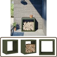 vidaXL Brennholzregal Grün 60x40x60 cm Stahl vidaXL Brennholzregal Grün 60x40x60 cm Stahl von VIDAXL
