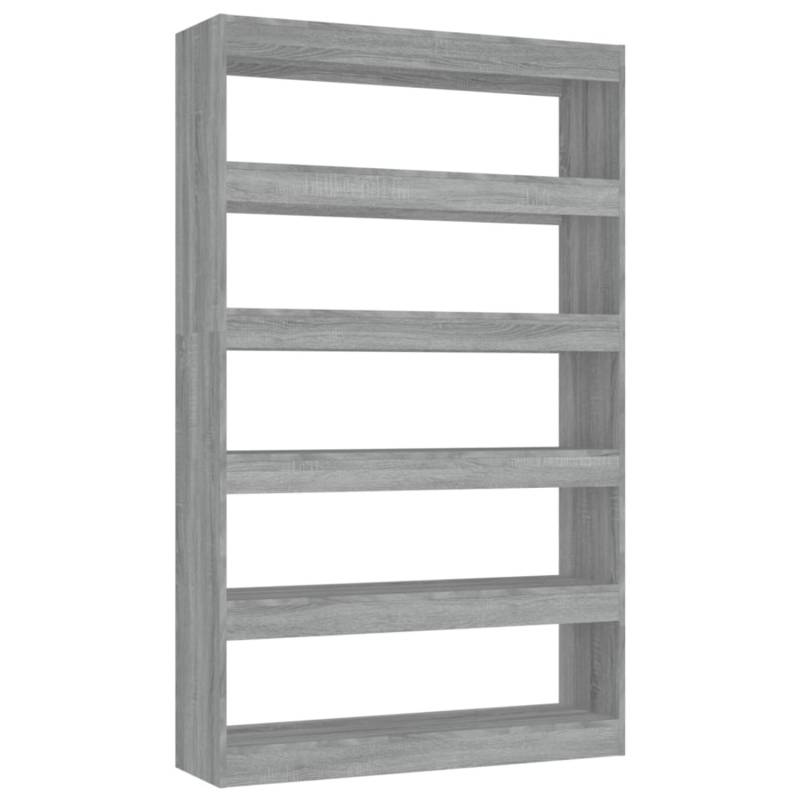 vidaXL Bücherregal/Raumteiler Grau Sonoma 100x30x166 cm von VIDAXL