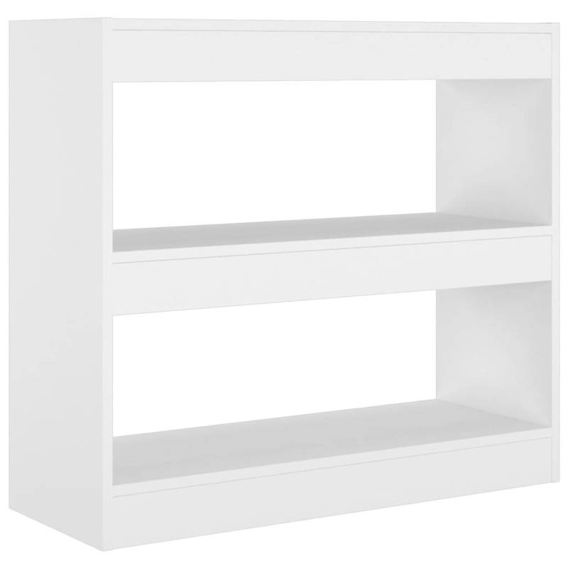 vidaXL Bücherregal/Raumteiler Weiß 80x30x72 cm von VIDAXL