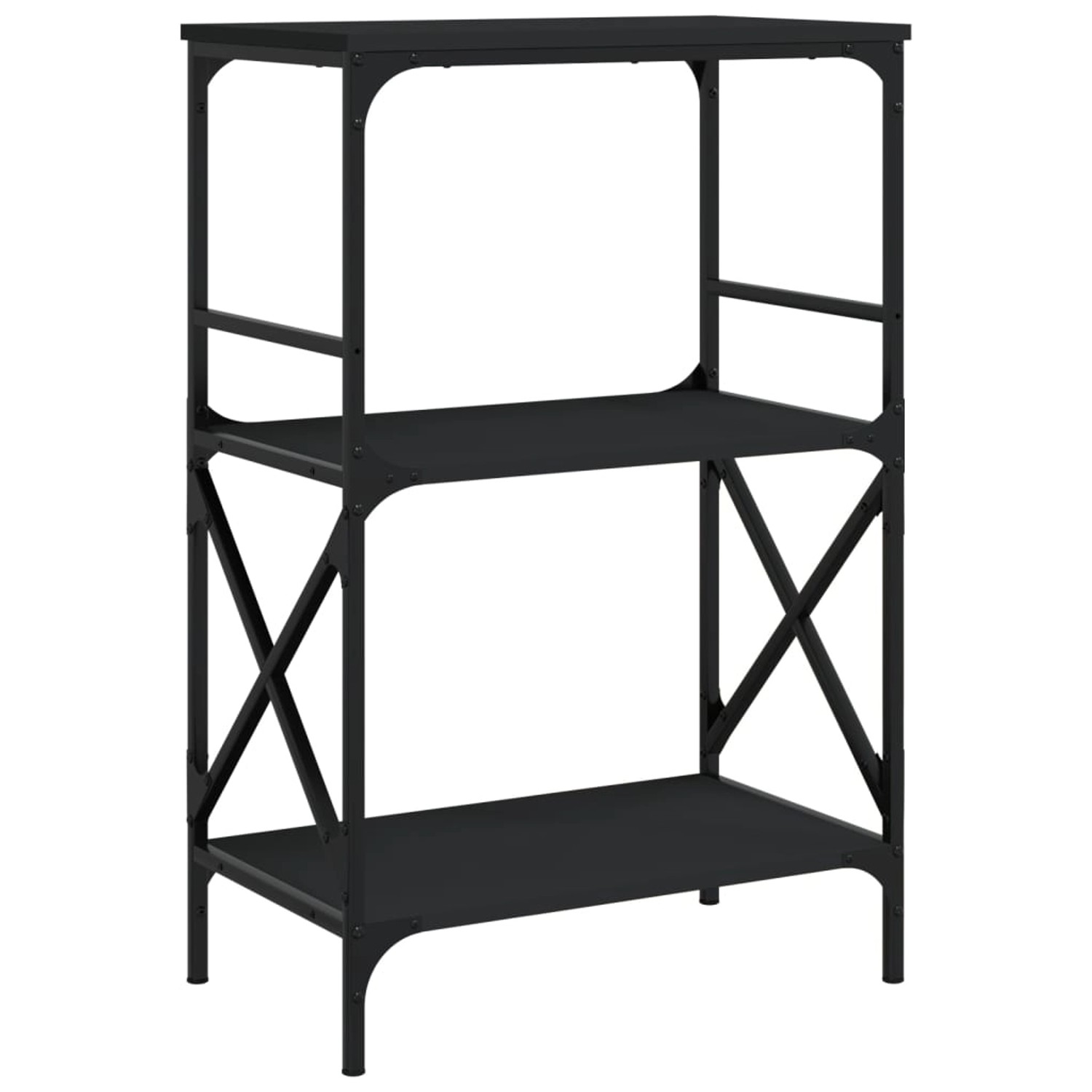 VidaXL Bücherregal 3 Böden Schwarz 59x35x90,5 cm Holzwerkstoff VidaXL Bücherregal 3 Böden Schwarz 59x35x90,5 cm Holzwerkstoff von VIDAXL