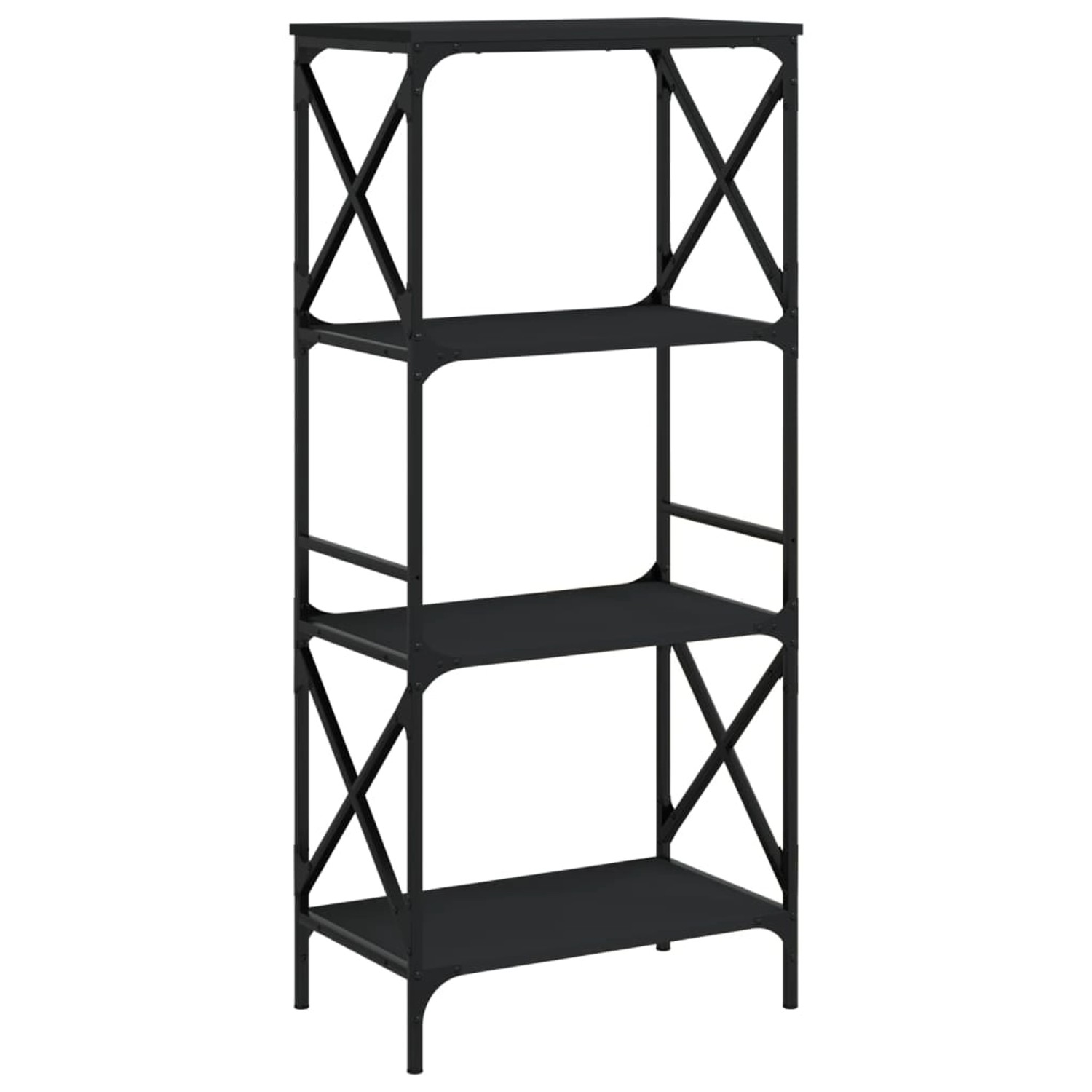 VidaXL Bücherregal 4 Böden Schwarz 59x35x132 cm Holzwerkstoff VidaXL Bücherregal 4 Böden Schwarz 59x35x132 cm Holzwerkstoff von VIDAXL