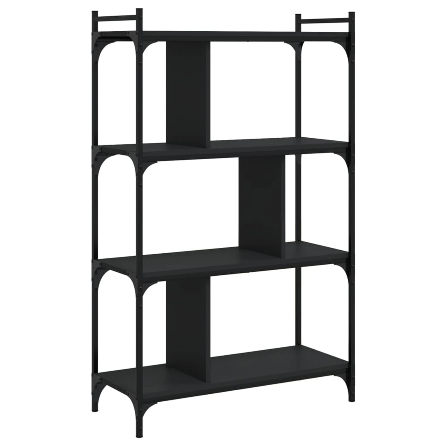 VidaXL Bücherregal 4 Böden Schwarz 76x32x123 cm Holzwerkstoff VidaXL Bücherregal 4 Böden Schwarz 76x32x123 cm Holzwerkstoff von VIDAXL