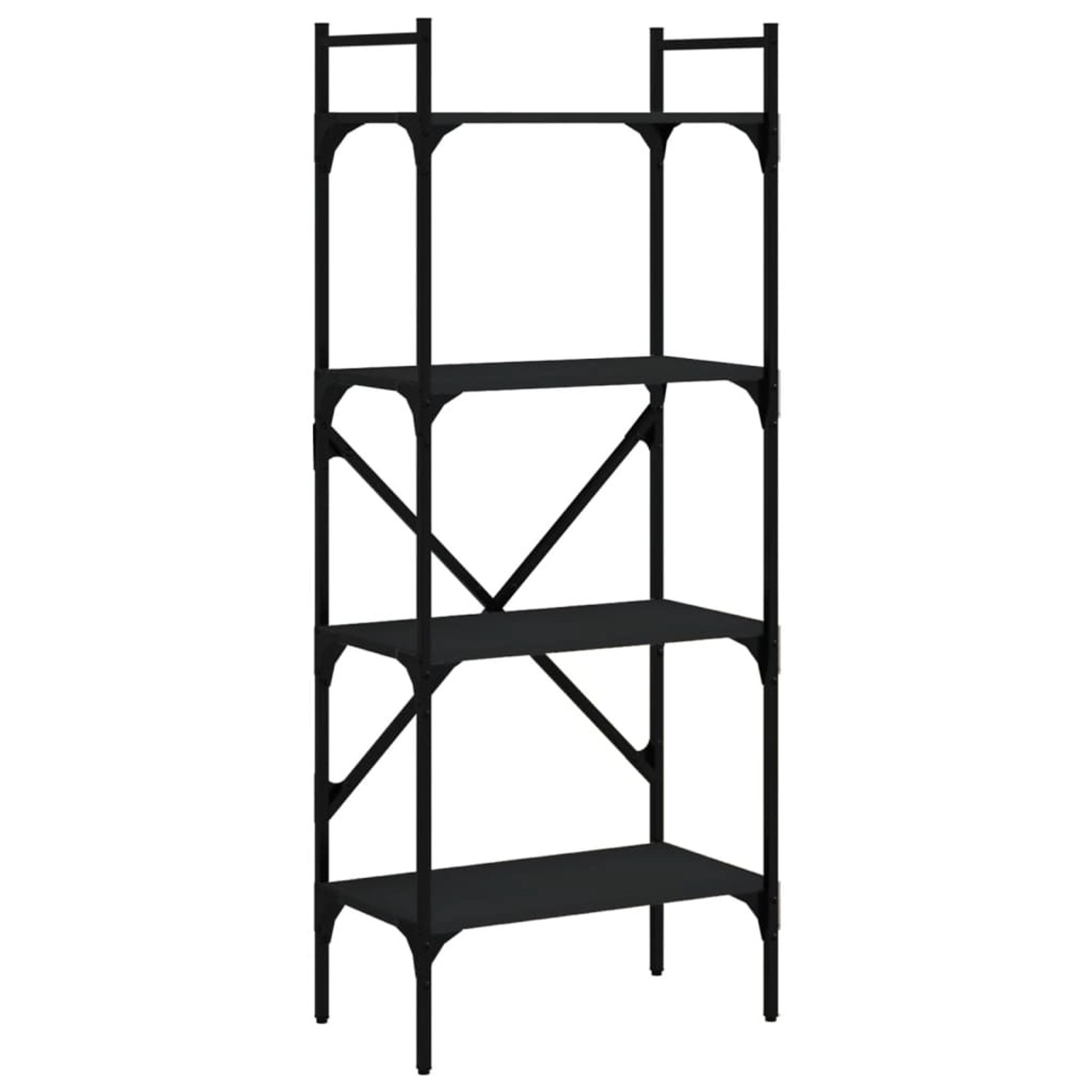 VidaXL Bücherregal 4 Fächer Schwarz 56x31,5x138,5 cm Holzwerkstoff VidaXL Bücherregal 4 Fächer Schwarz 56x31,5x138,5 cm Holzwerkstoff von VIDAXL