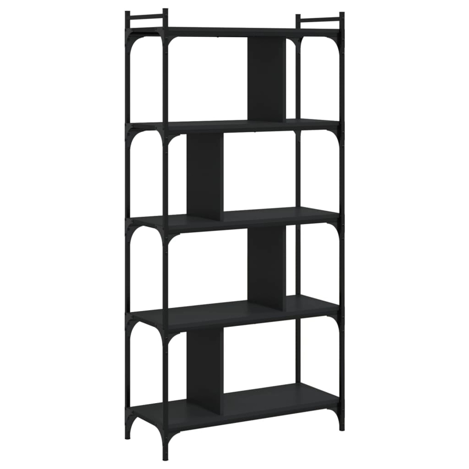 VidaXL Bücherregal 5 Böden Schwarz 76x32x158 cm Holzwerkstoff VidaXL Bücherregal 5 Böden Schwarz 76x32x158 cm Holzwerkstoff von VIDAXL