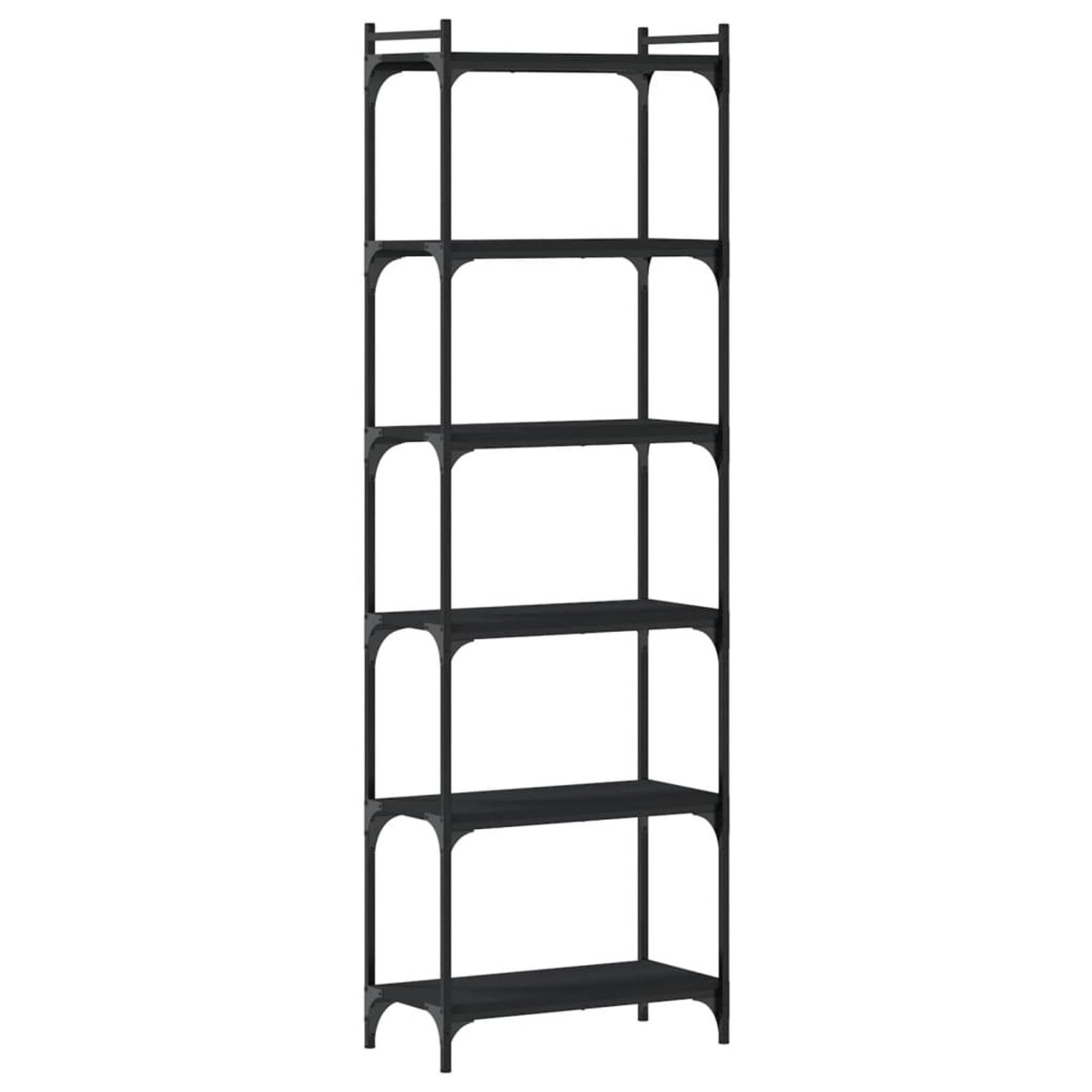 VidaXL Bücherregal 6 Böden Schwarz 60x30x188 cm Holzwerkstoff VidaXL Bücherregal 6 Böden Schwarz 60x30x188 cm Holzwerkstoff von VIDAXL