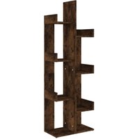 Vidaxl - Bücherschrank 48x25,5x140 cm Räuchereiche Holzwerkstoff Braun von BONNEVIE