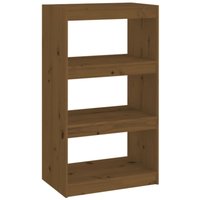 Vidaxl - Bücherschrank/Raumteiler Honigbraun 60x30x103,5 cm Kiefernholz Braun von BONNEVIE