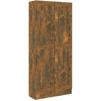 Bücherschrank Räuchereiche 82,5x30,5x185,5 cm Holzwerkstoff Vidaxl Braun von BONNEVIE