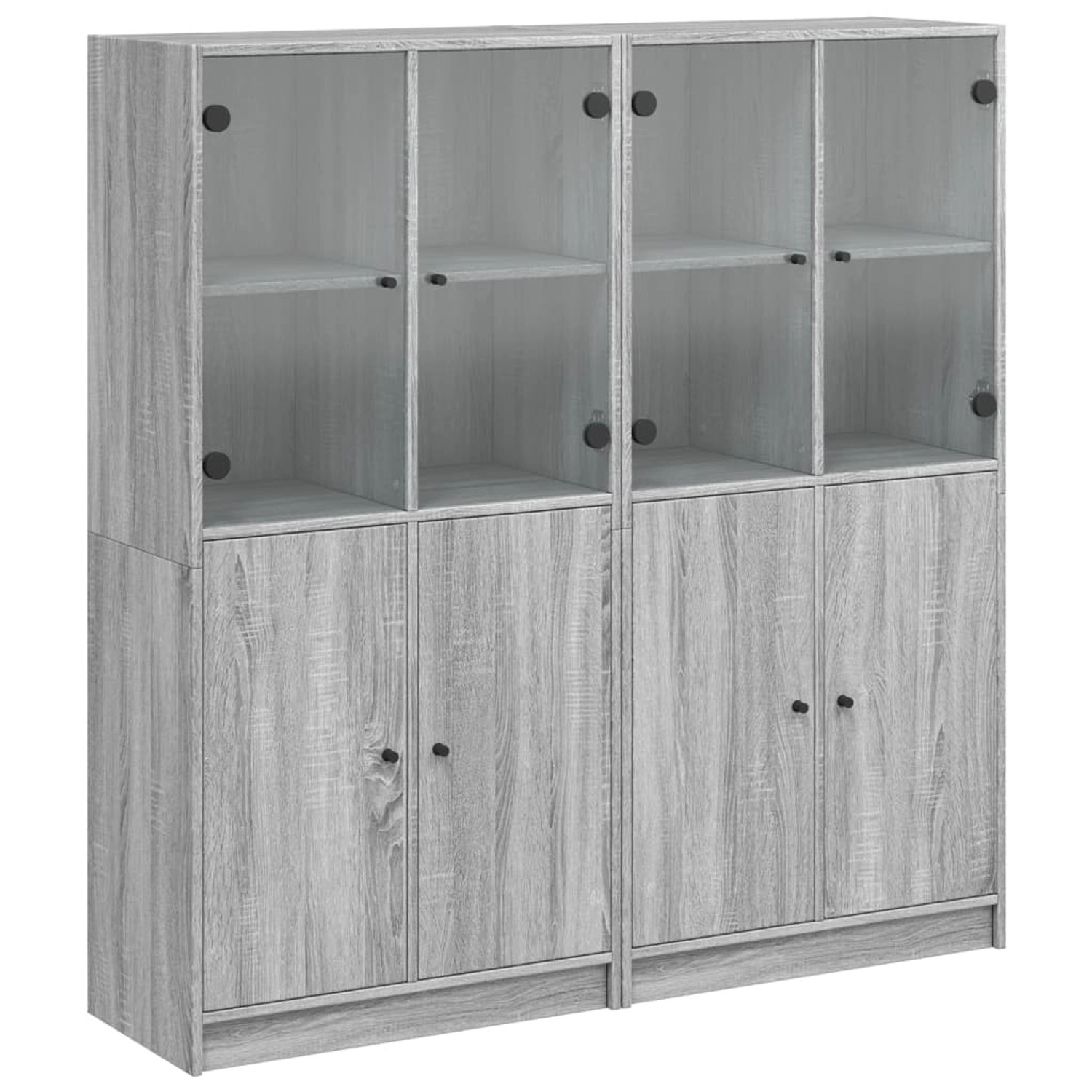 vidaXL Bücherschrank mit Türen Grau Sonoma 136x37x142 cm Holzwerkstoff 3206529 vidaXL Bücherschrank mit Türen Grau Sonoma 136x37x142 cm Holzwerkstoff 3206529 von VIDAXL