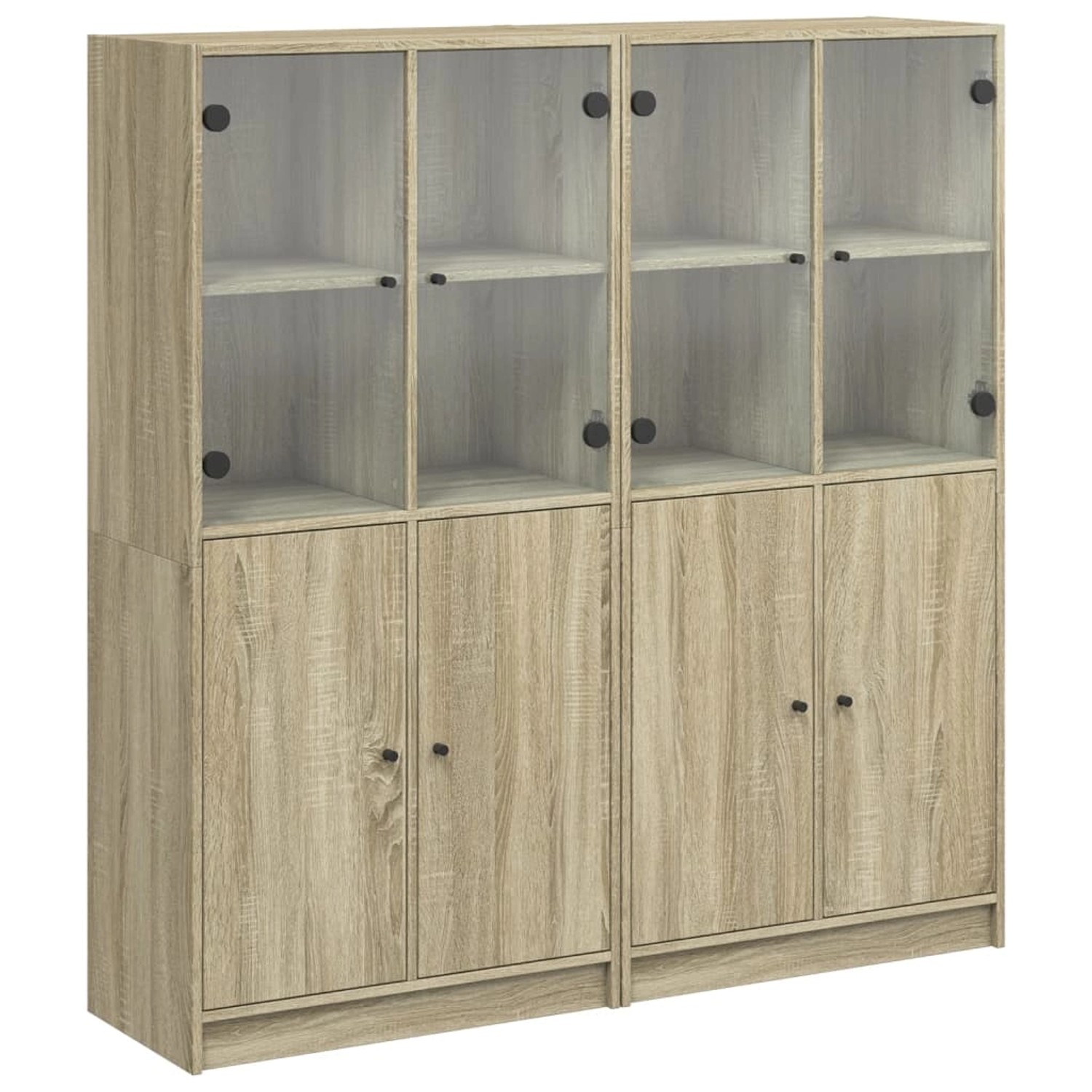 vidaXL Bücherschrank mit Türen Sonoma-Eiche 136x37x142cm Holzwerkstoff 3206526 vidaXL Bücherschrank mit Türen Sonoma-Eiche 136x37x142cm Holzwerkstoff 3206526 von VIDAXL