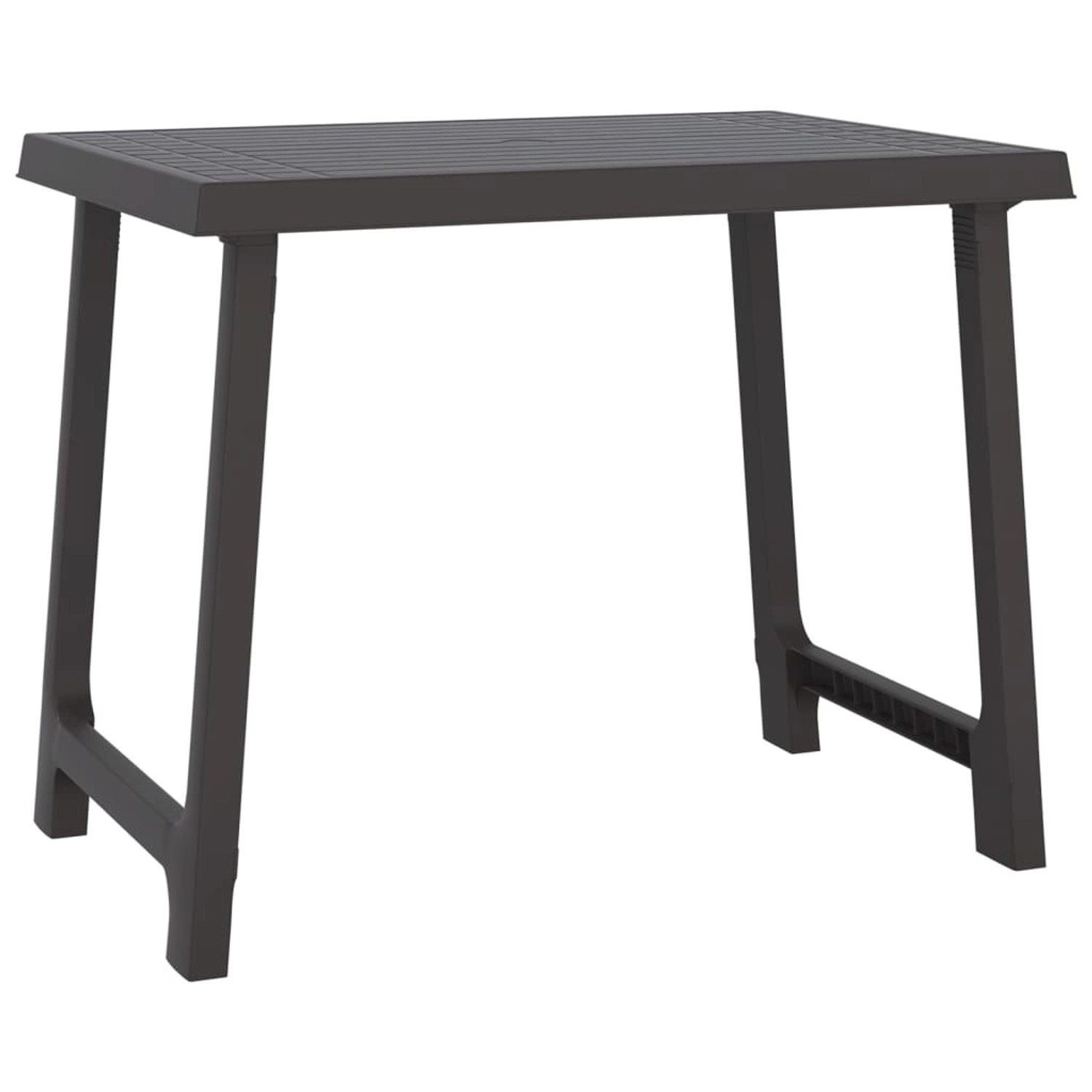 vidaXL Campingtisch Anthrazit 79x56x64 cm PP Holzoptik 364735 vidaXL Campingtisch Anthrazit 79x56x64 cm PP Holzoptik 364735 von VIDAXL