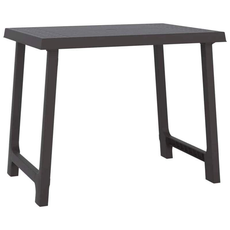 vidaXL Campingtisch Anthrazit 79x56x64 cm PP Holzoptik 364735 von VIDAXL