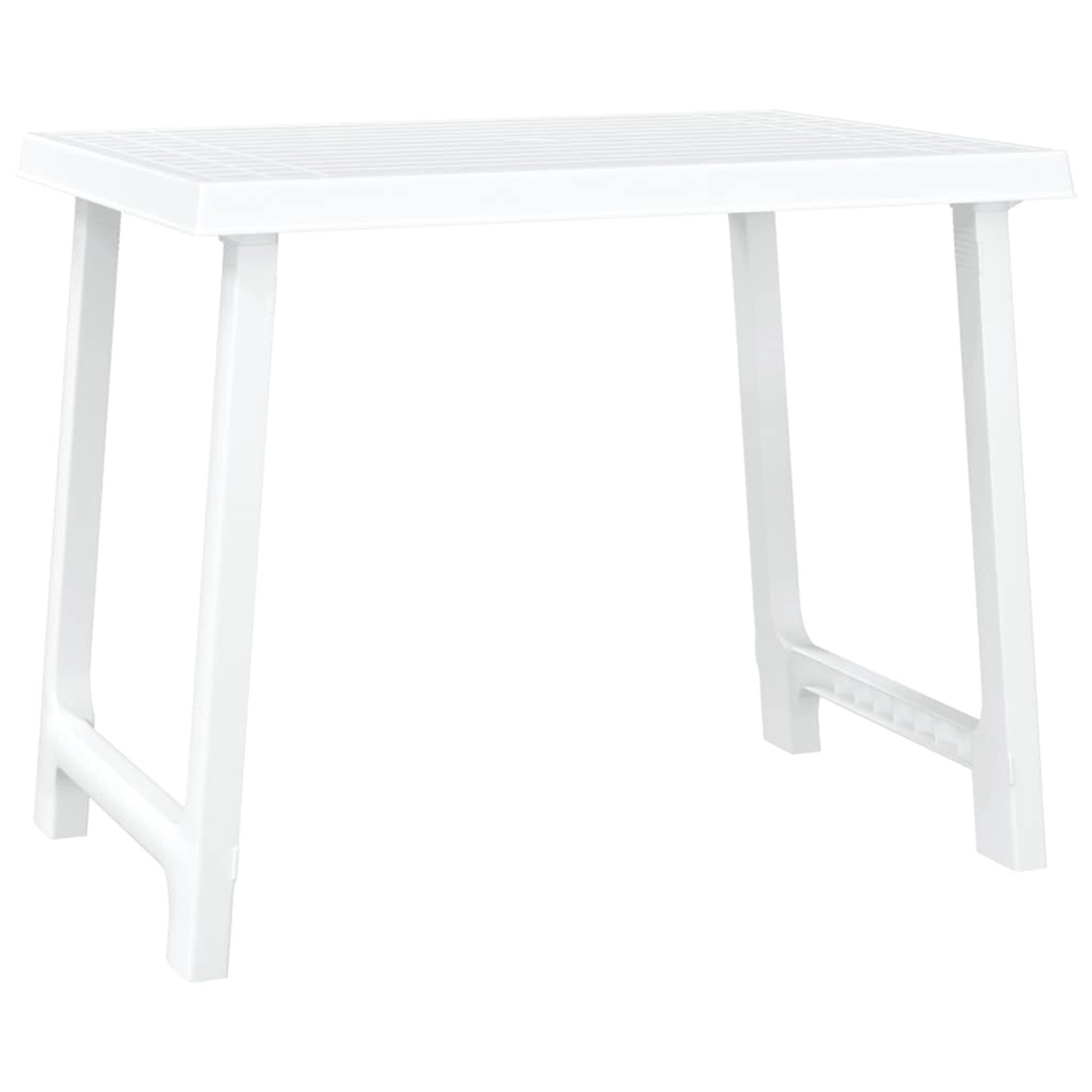 vidaXL Campingtisch Weiß 79x56x64 cm PP Holzoptik 364737 vidaXL Campingtisch Weiß 79x56x64 cm PP Holzoptik 364737 von VIDAXL