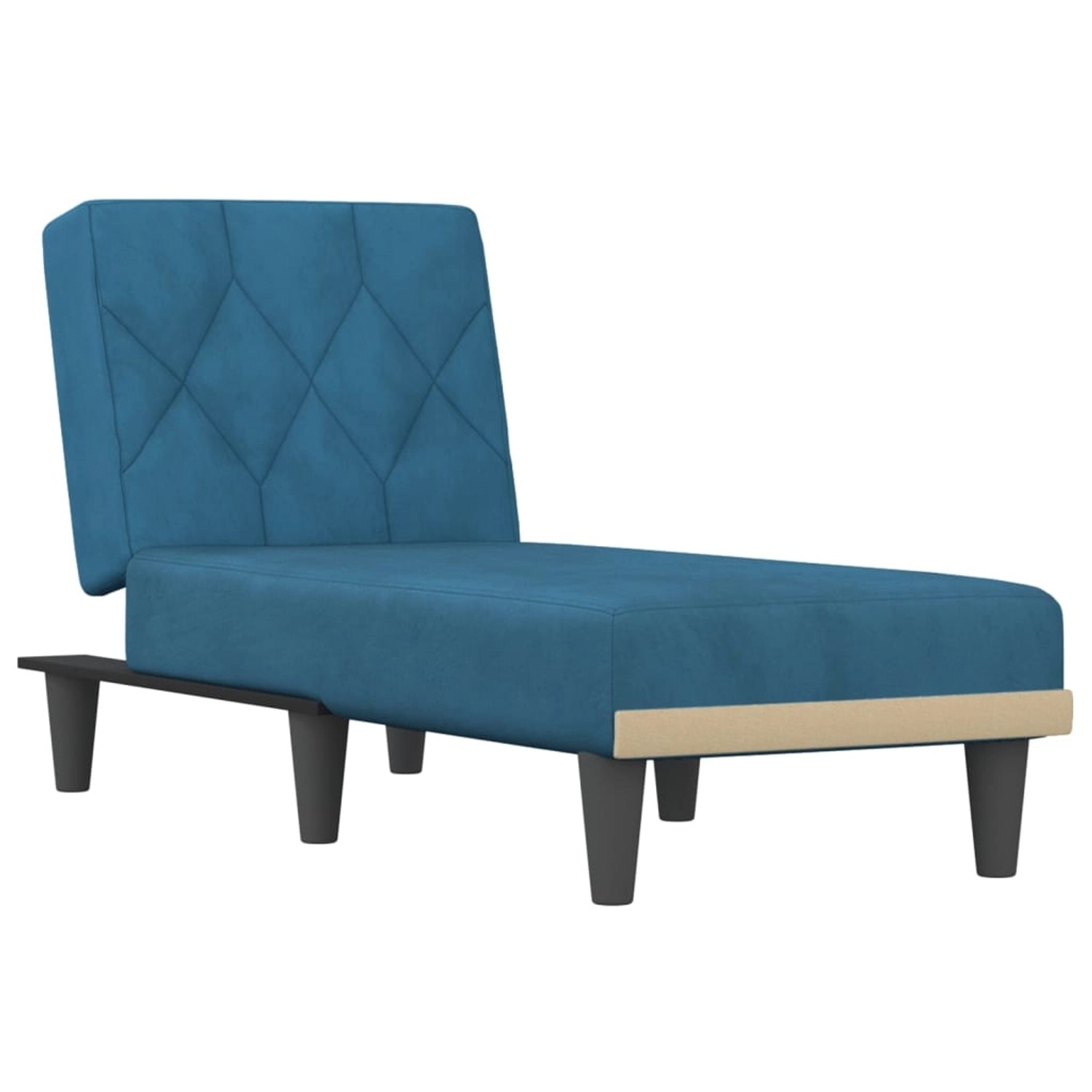 vidaXL Chaiselongue Blau Samt Modell 7 vidaXL Chaiselongue Blau Samt Modell 7 von VIDAXL