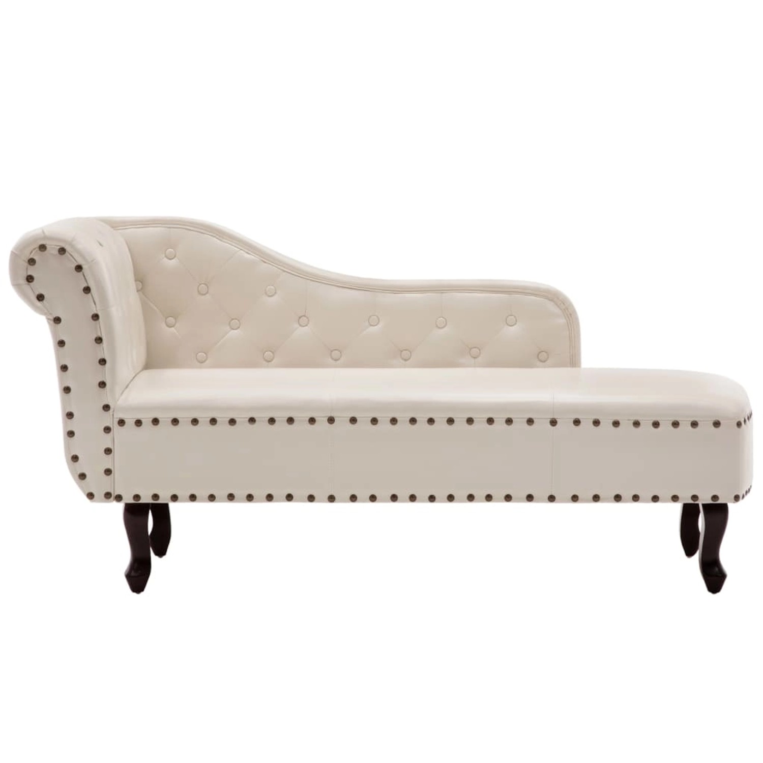 vidaXL Chaiselongue Creme Kunstleder Modell 1 vidaXL Chaiselongue Creme Kunstleder Modell 1 von VIDAXL