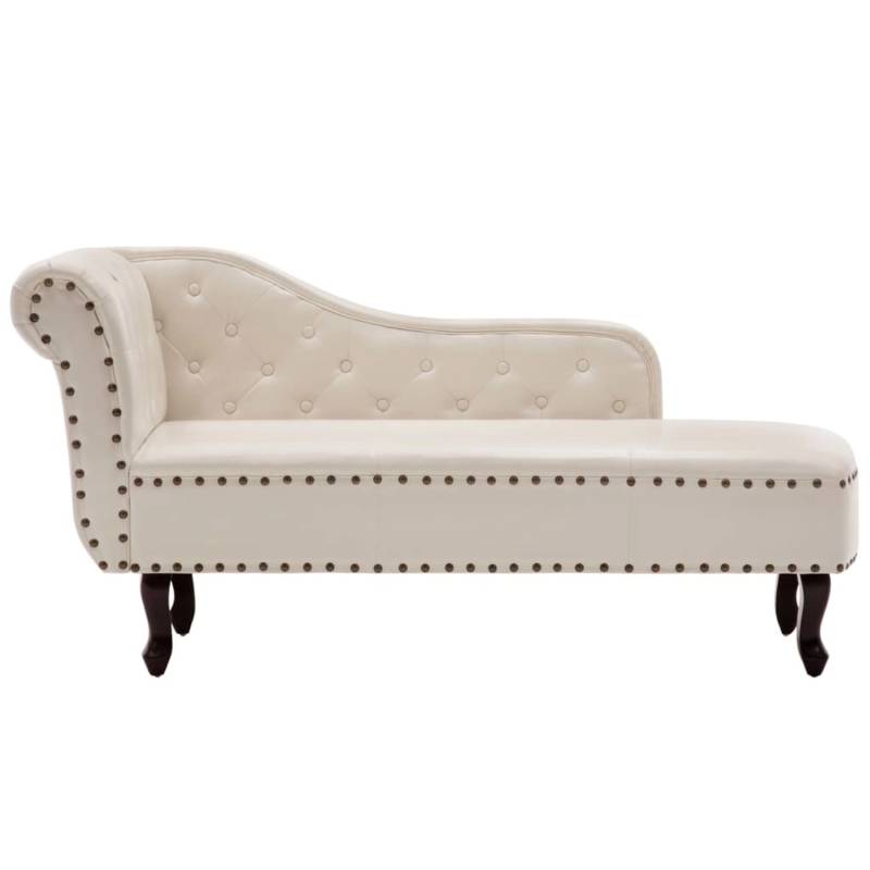 vidaXL Chaiselongue Creme Kunstleder Modell 1 von VIDAXL