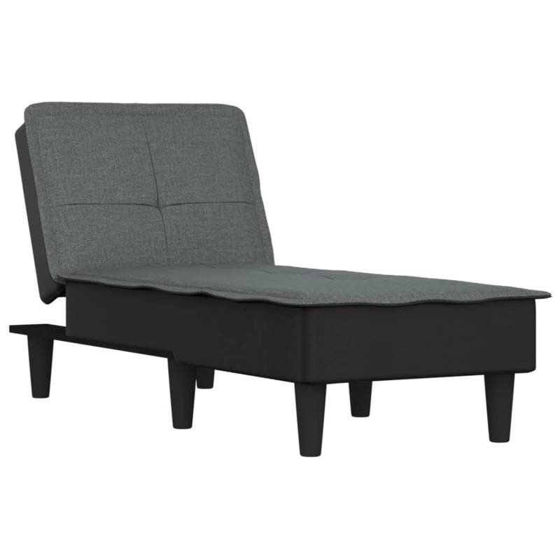 vidaXL Chaiselongue Dunkelgrau Stoff Modell 5 von VIDAXL