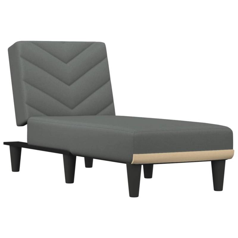 vidaXL Chaiselongue Dunkelgrau Stoff Modell 6 von VIDAXL