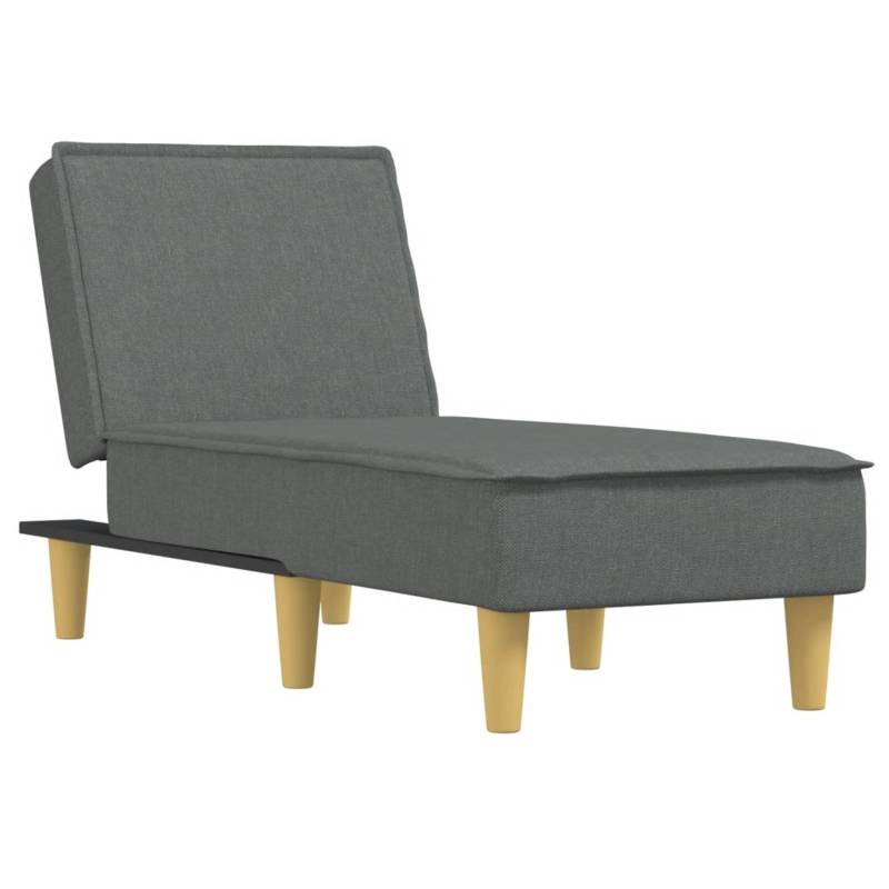 vidaXL Chaiselongue Dunkelgrau Stoff Modell 8 von VIDAXL
