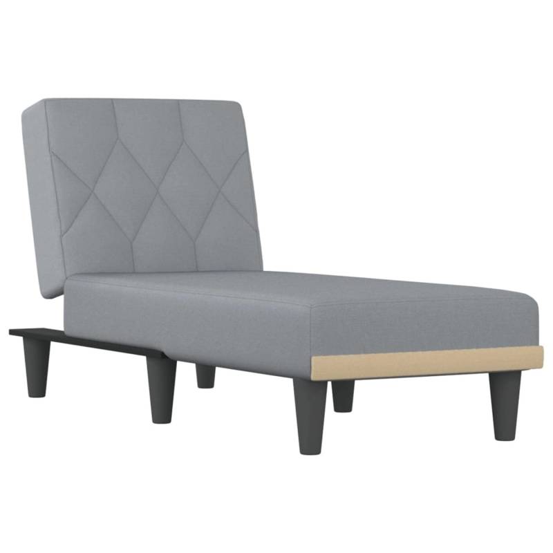 vidaXL Chaiselongue Hellgrau Stoff Modell 8 von VIDAXL