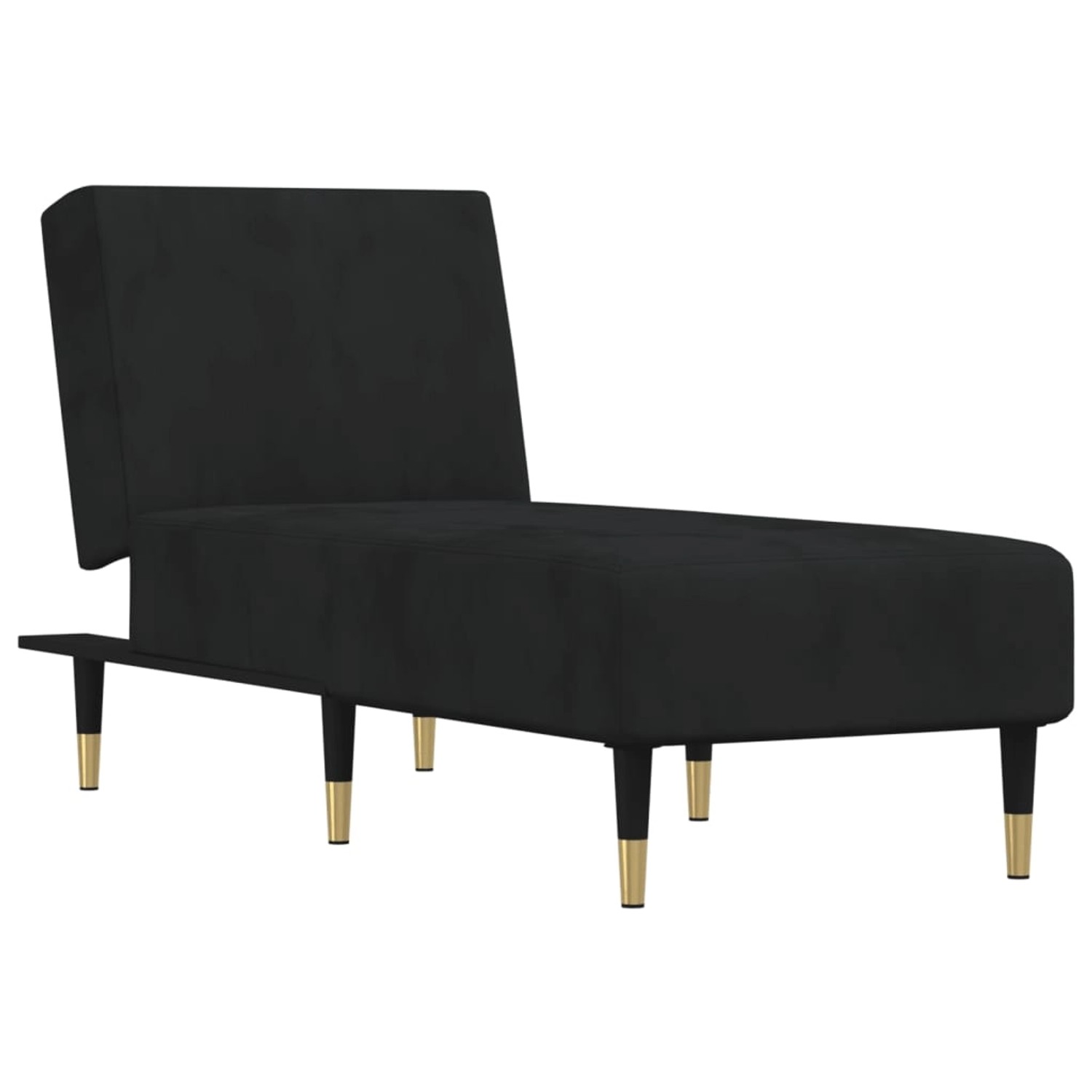 vidaXL Chaiselongue Schwarz Samt Modell 4 vidaXL Chaiselongue Schwarz Samt Modell 4 von VIDAXL