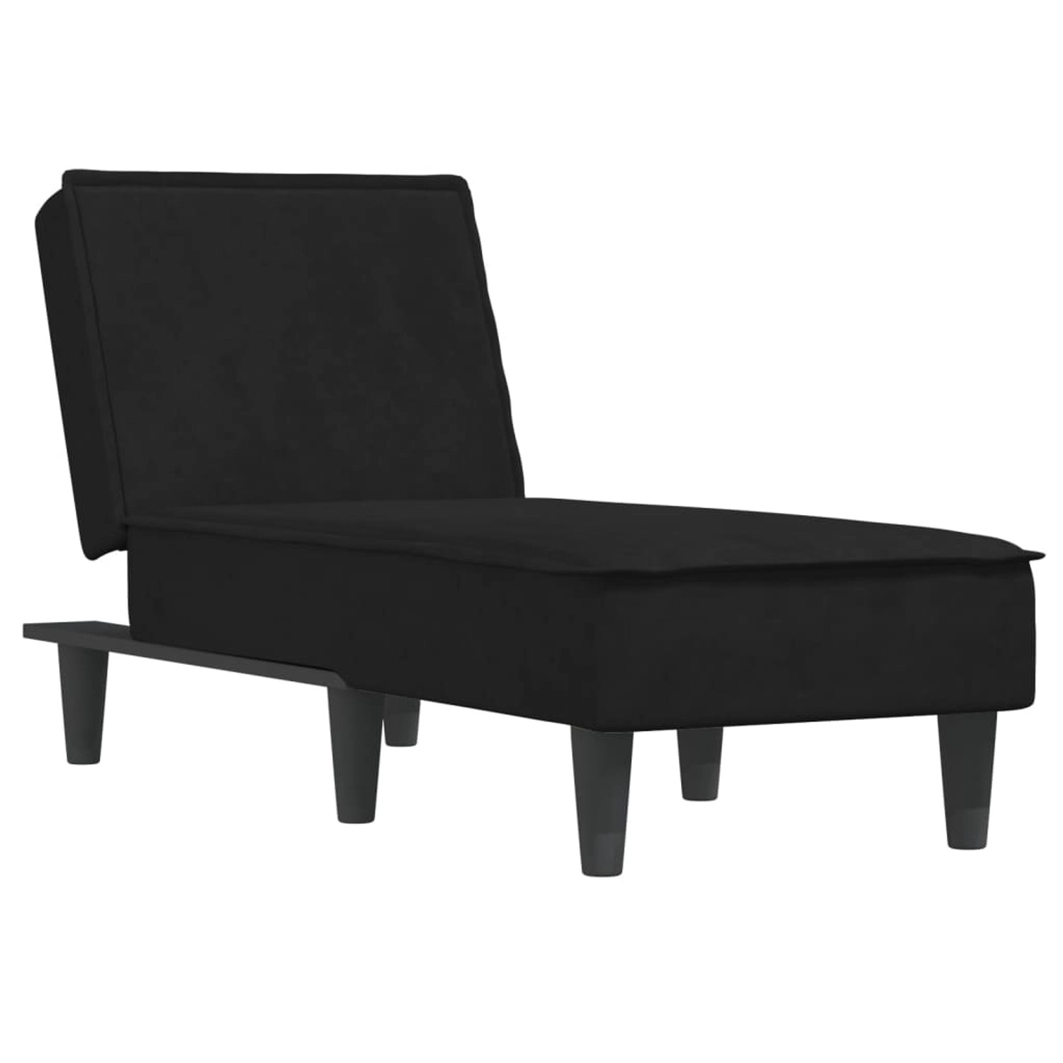 vidaXL Chaiselongue Schwarz Samt Modell 7 vidaXL Chaiselongue Schwarz Samt Modell 7 von VIDAXL