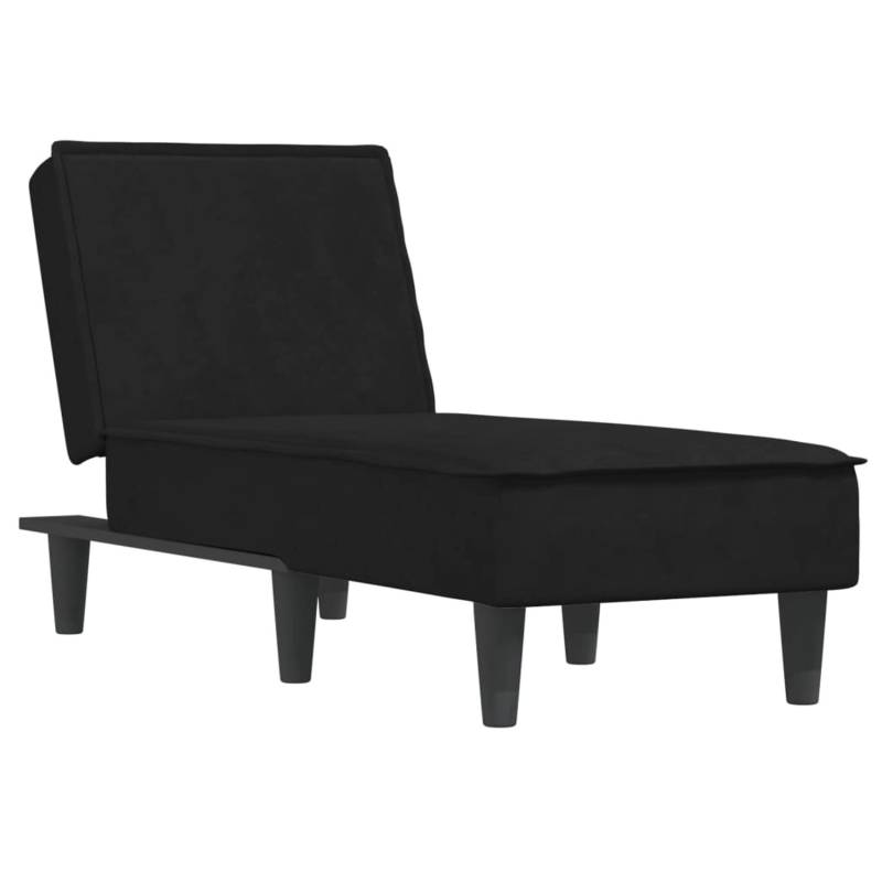 vidaXL Chaiselongue Schwarz Samt Modell 7 von VIDAXL