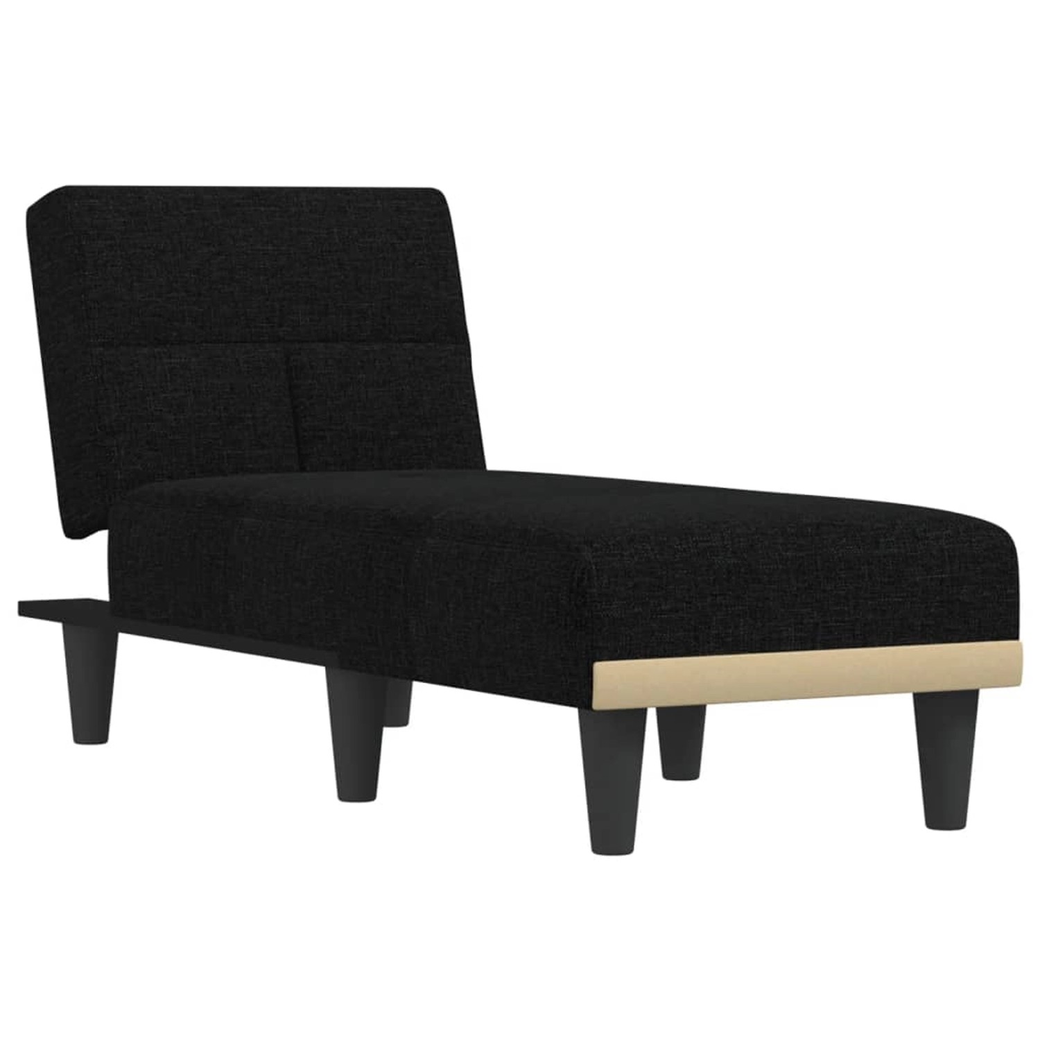 vidaXL Chaiselongue Schwarz Stoff Modell 3 vidaXL Chaiselongue Schwarz Stoff Modell 3 von VIDAXL