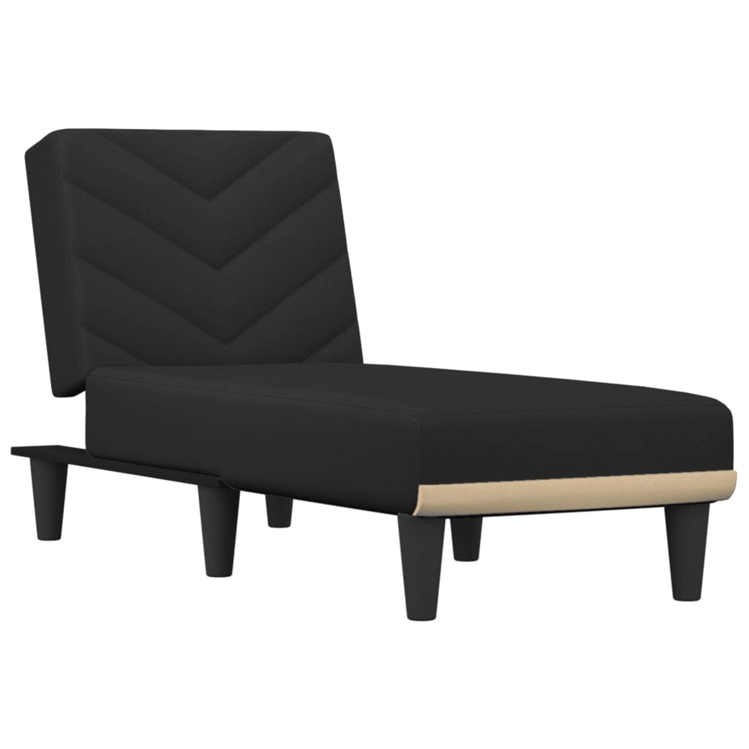 vidaXL Chaiselongue Schwarz Stoff Modell 7 vidaXL Chaiselongue Schwarz Stoff Modell 7 von VIDAXL