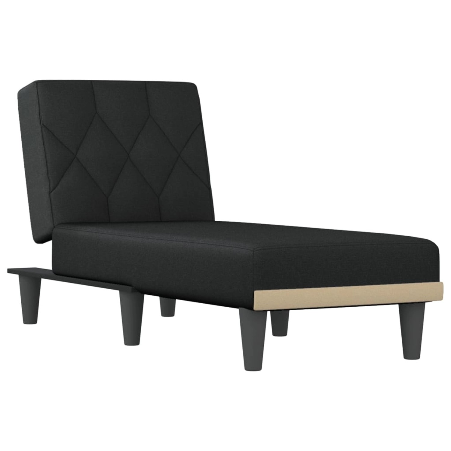 vidaXL Chaiselongue Schwarz Stoff Modell 9 vidaXL Chaiselongue Schwarz Stoff Modell 9 von VIDAXL