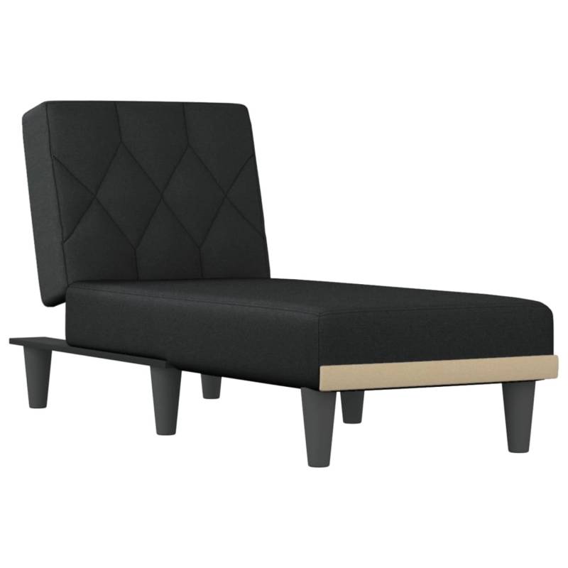 vidaXL Chaiselongue Schwarz Stoff Modell 9 von VIDAXL