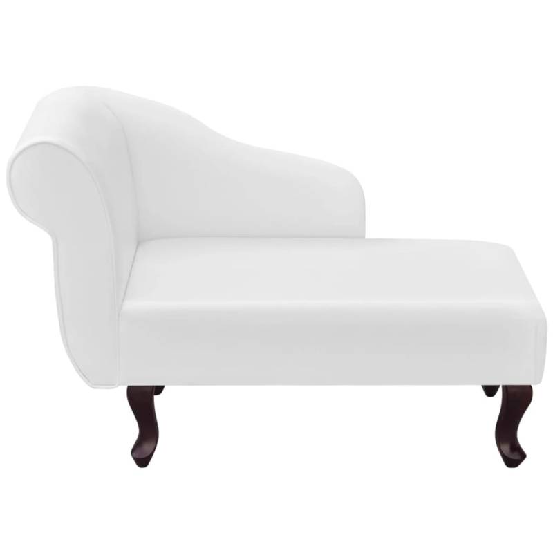 vidaXL Chaiselongue Weiß Kunstleder von VIDAXL
