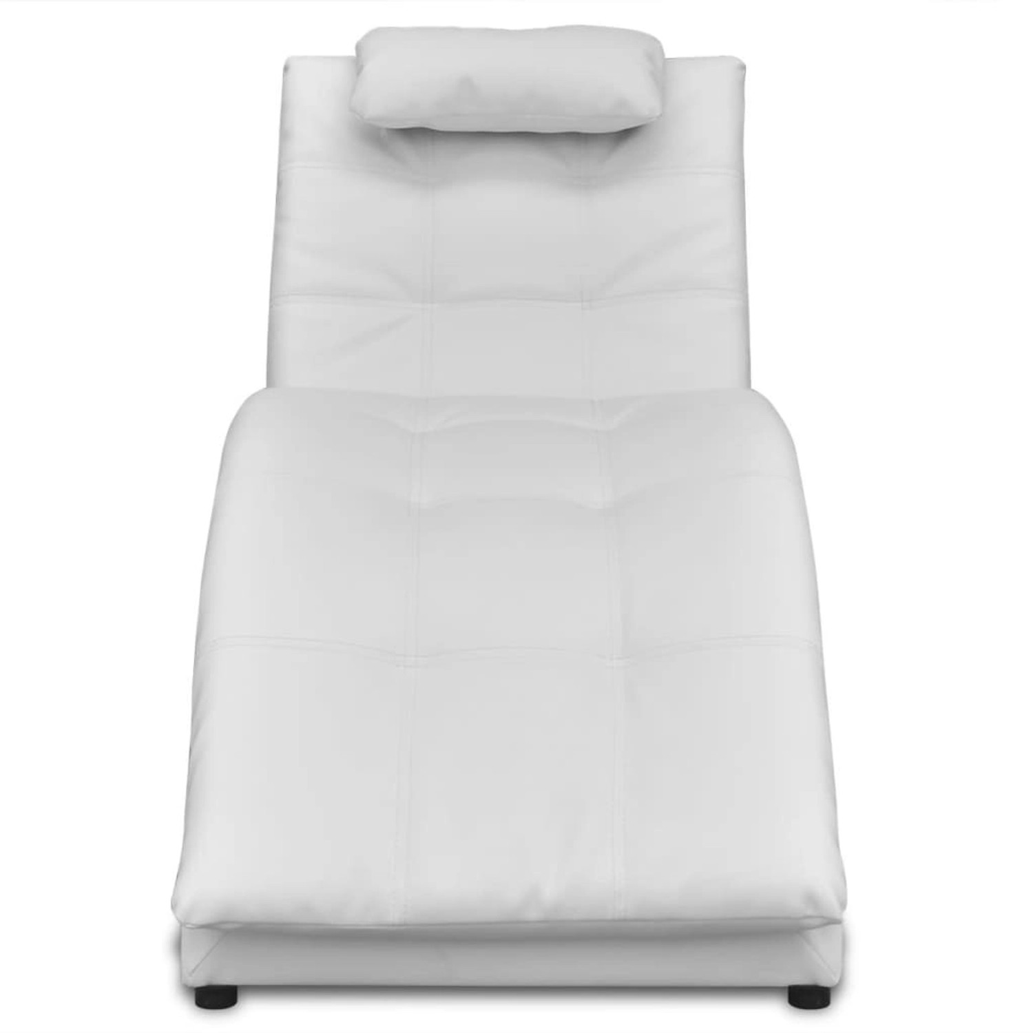 vidaXL Chaiselongue mit Kissen Weiß Kunstleder Modell 2 vidaXL Chaiselongue mit Kissen Weiß Kunstleder Modell 2 von VIDAXL