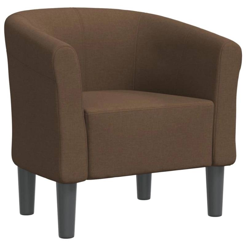 vidaXL Clubsessel Braun Stoff von VIDAXL