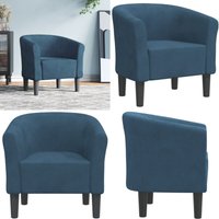 vidaXL Clubsessel Dunkelblau Samt vidaXL Clubsessel Dunkelblau Samt von VIDAXL