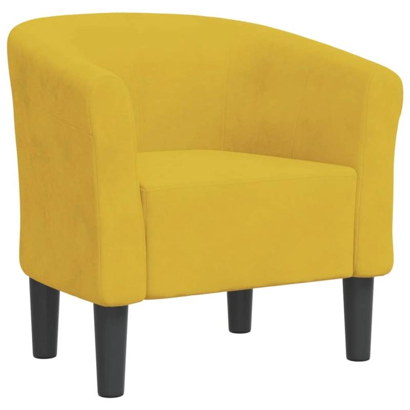 vidaXL Clubsessel Gelb Samt 356448 von VIDAXL