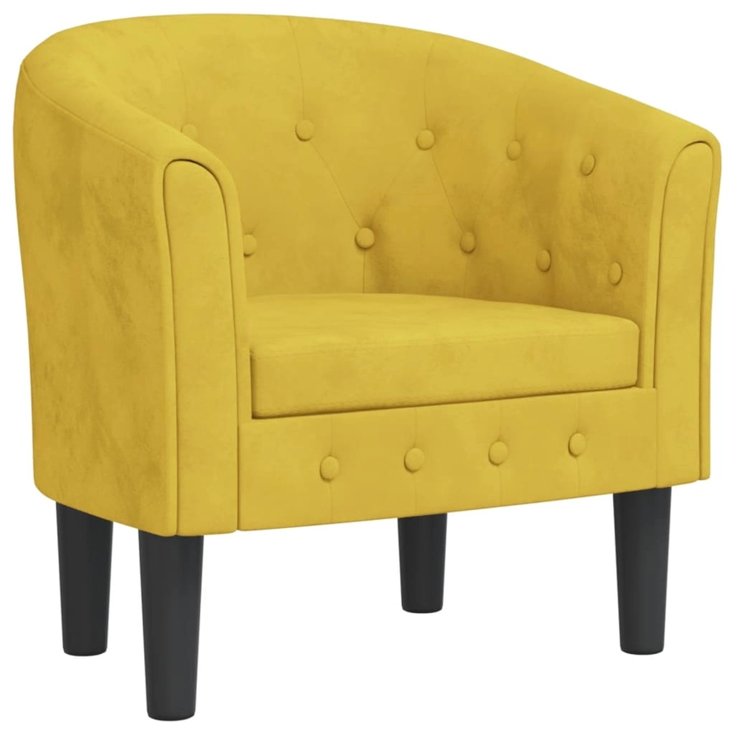 vidaXL Clubsessel Gelb Samt Modell 1 vidaXL Clubsessel Gelb Samt Modell 1 von VIDAXL