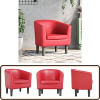 vidaXL Clubsessel Rot Kunstleder vidaXL Clubsessel Rot Kunstleder von VIDAXL