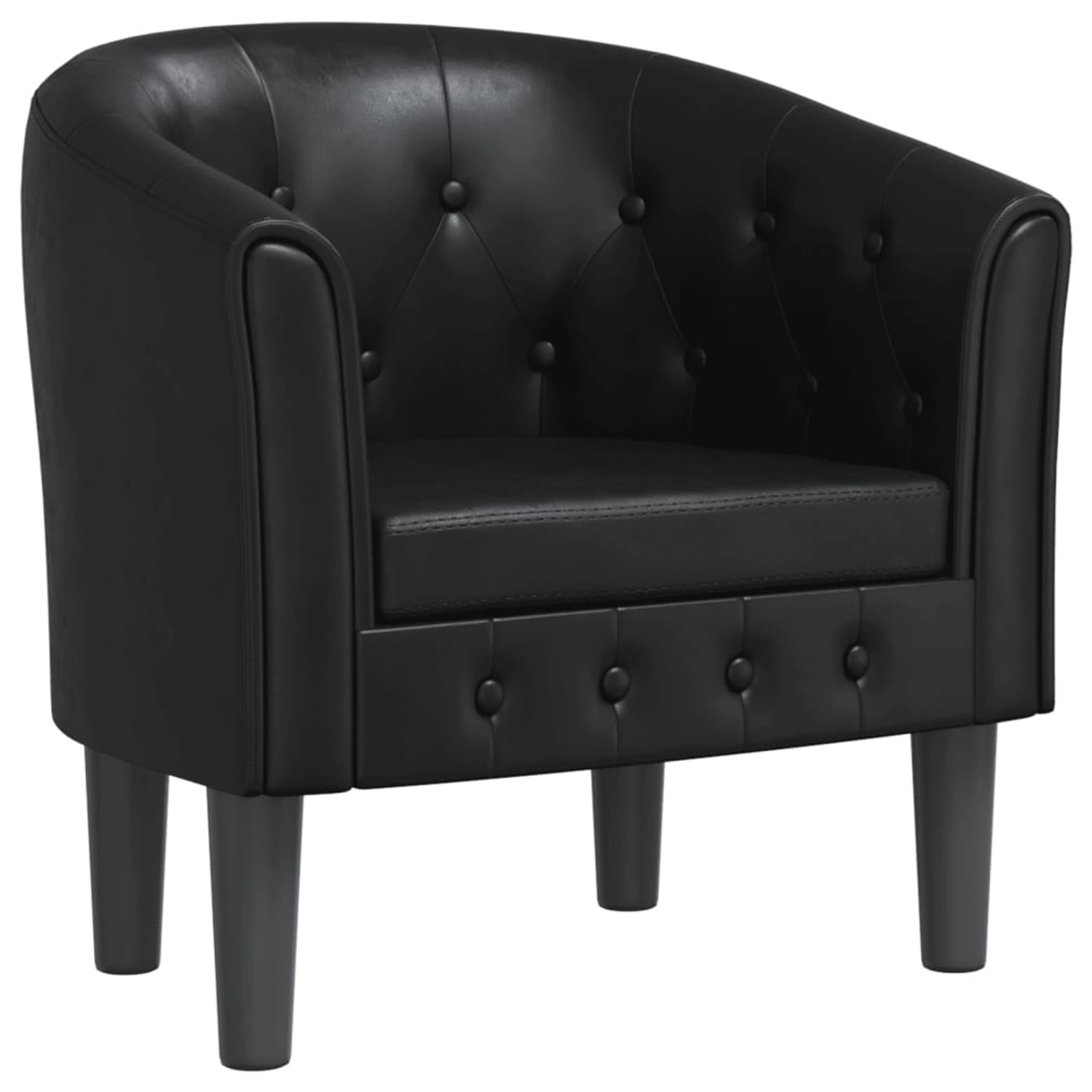 vidaXL Clubsessel Schwarz Kunstleder Modell 2 vidaXL Clubsessel Schwarz Kunstleder Modell 2 von VIDAXL