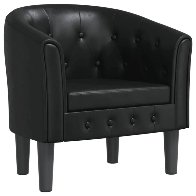 vidaXL Clubsessel Schwarz Kunstleder Modell 2 von VIDAXL
